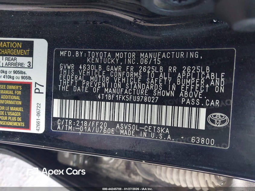 Toyota Camry 2015