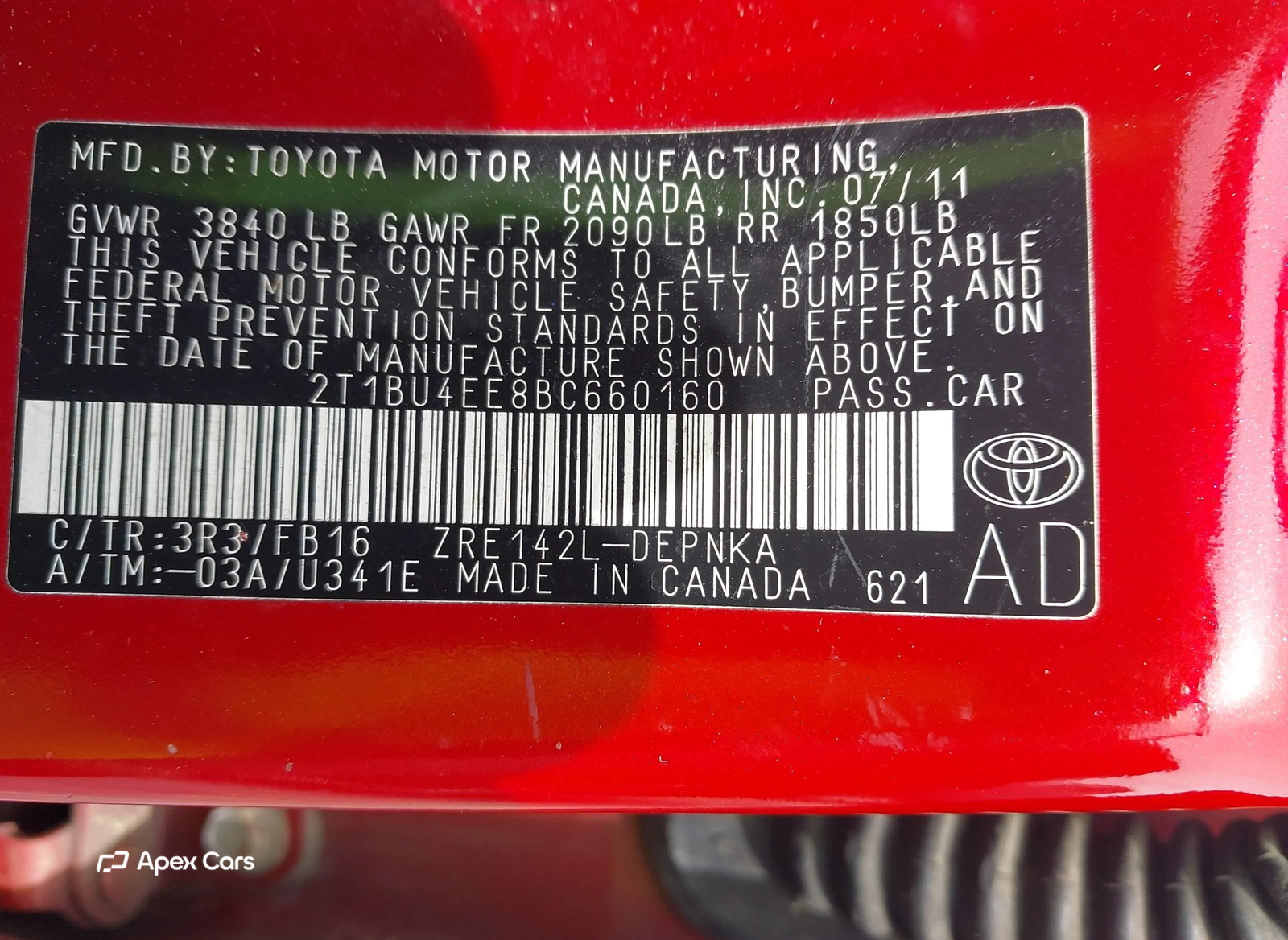 Toyota Corolla 2011