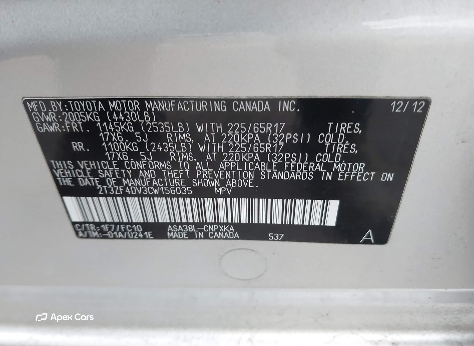 Toyota RAV 4 2012