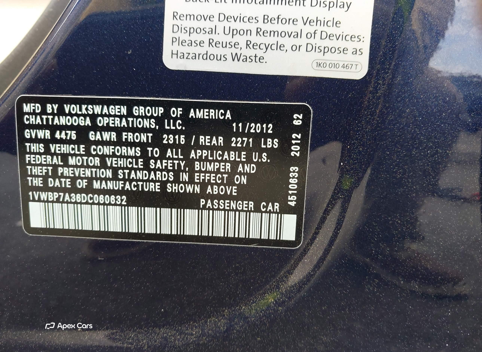 Volkswagen Passat 2013